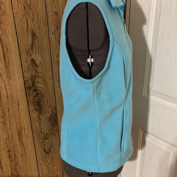 Columbia Sky Blue Sleeveless Fleece Vest - Picture 7 of 10